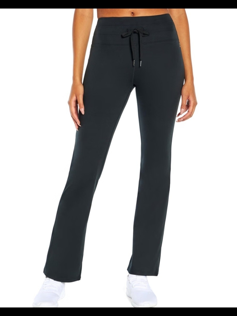 Balance Collection Lena Black Drawstring Leggings With A Flare. Size XS